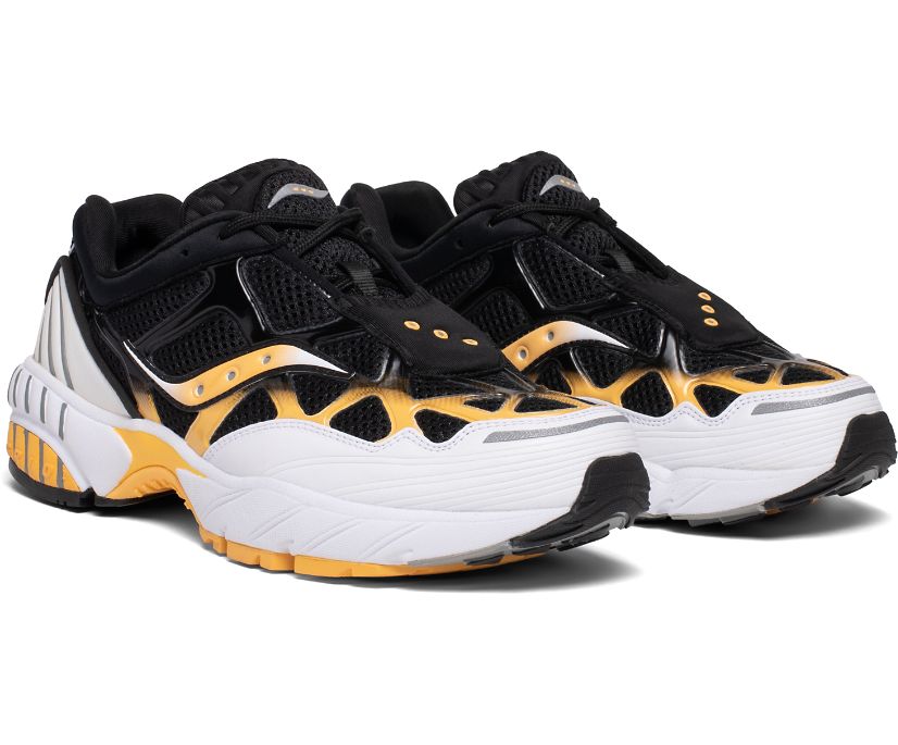 Saucony Grid Web Women's Originals White / Black / Yellow | AU 003EBCX